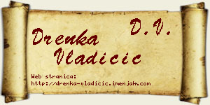 Drenka Vladičić vizit kartica